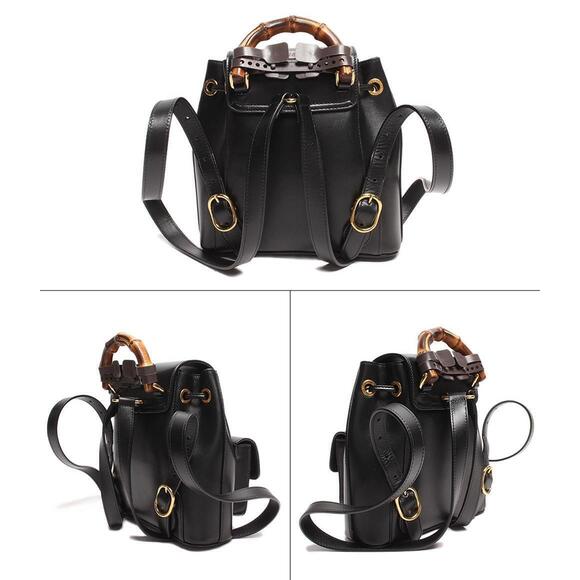 Gucci Handbags - Gucci Backpack Pattern Bamboo